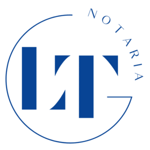 logo cuadrado inicial lorenzo talens azul